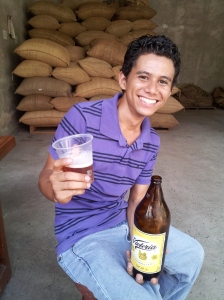 Ivan Galeana with Victoria, our favorite beer_Zihua